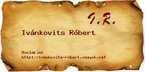 Ivánkovits Róbert névjegykártya