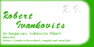 robert ivankovits business card